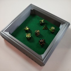Dice Rolling Tray 3D Printed Dwarven Design Large 