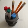 Lock Nut Style 3D Printed Storage Pot Small