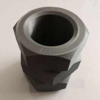 Lock Nut Style 3D Printed Storage Pot Small