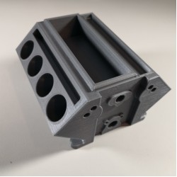 V8 Engine Block 3D Printed Business Card Holder