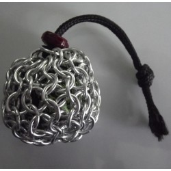 Small Silver Chainmaille Dice Bag