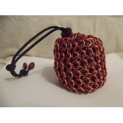 Marvel's Iron Man Themed Large Chainmaille Dice Bag