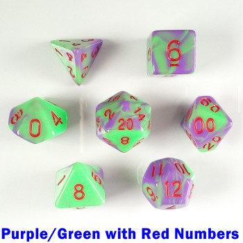 Elemental Purple/Green with Red Numbers