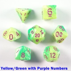 Elemental Yellow/Green with Purple Numbers