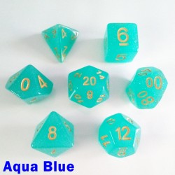 Translucent Glitter Aqua Blue