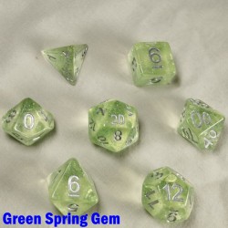 Translucent Glitter Green Spring Gem