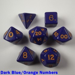 Opaque Dark Blue/Orange Numbers