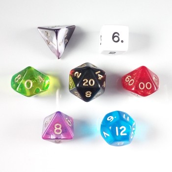 Random Mixed RPG Dice Set