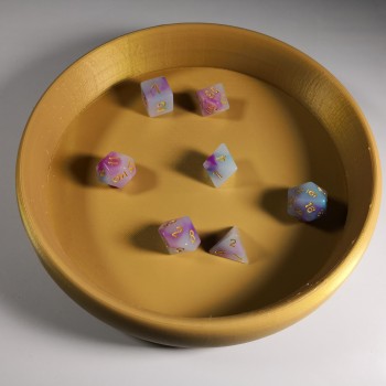 Dice Rolling Tray 3D Printed Plain Design