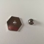 D&D D20 Silver Metal Enamel Pin Badge