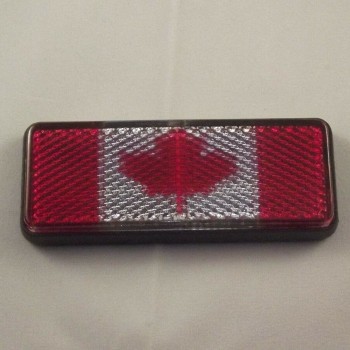 Canadian Flag Reflector - Great for Canadian Bikes or Cars