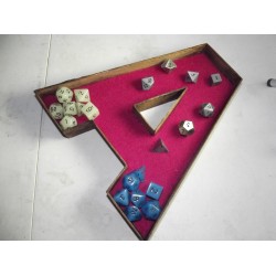 Wooden Letter Dice Tray