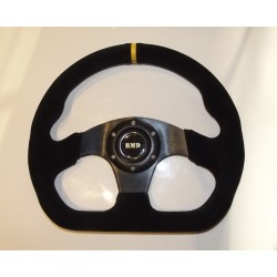 Steering Wheel 320mm 13" Suede Finish - Black