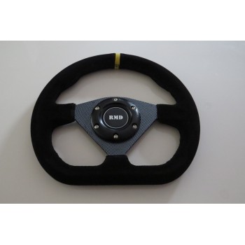 Steering Wheel 285mm 11" Suede Finish - Carbon